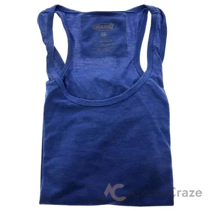 Picture of Bamboo Racer Tank - Reef Blue Heather by Cariloha for Women - 1 Pc Tank Top (S)