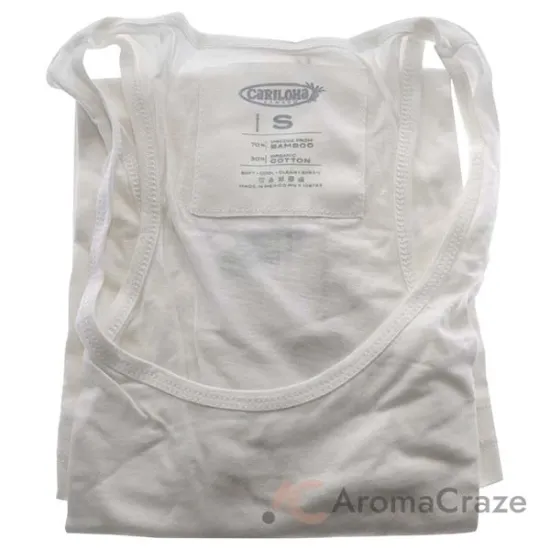 Picture of Bamboo Racer Tank - White by Cariloha for Women - 1 Pc Tank Top (S)