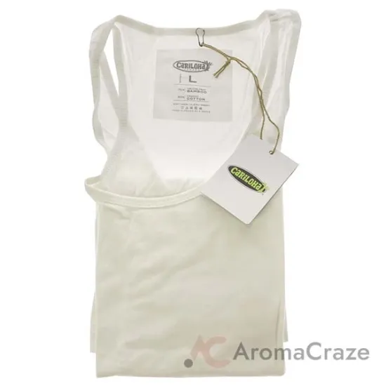 Picture of Bamboo Racer Tank - White by Cariloha for Women - 1 Pc Tank Top (L)