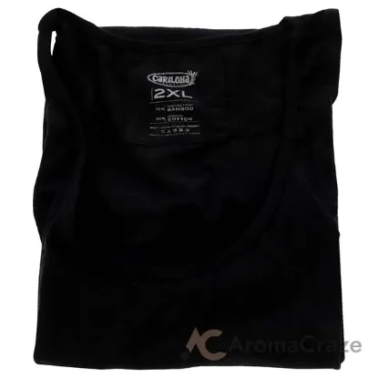 Picture of Bamboo Racer Tank - Black by Cariloha for Women - 1 Pc Tank Top (2XL)