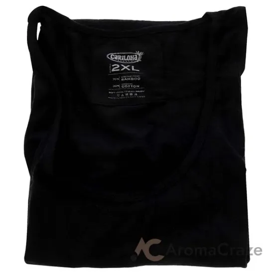 Picture of Bamboo Racer Tank - Black by Cariloha for Women - 1 Pc Tank Top (2XL)