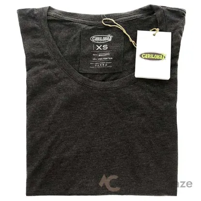 Picture of Bamboo Scoop Tee - Charcoal by Cariloha for Women - 1 Pc T-Shirt (XS)