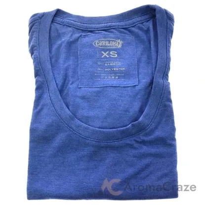 Picture of Bamboo Scoop Tee - Reaf Blue Heather by Cariloha for Women - 1 Pc T-Shirt (XS)