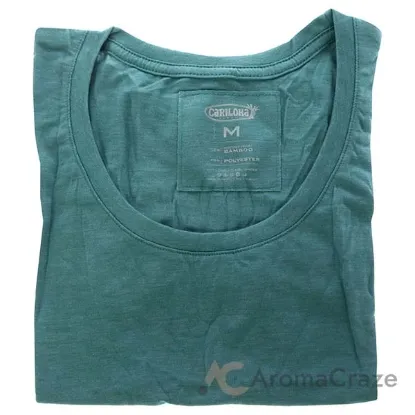 Picture of Bamboo Scoop Tee - Tropical Teal Heather by Cariloha for Women - 1 Pc T-Shirt (M)