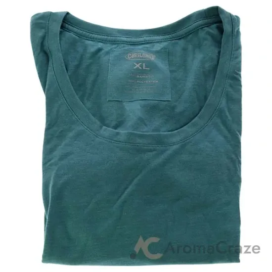 Picture of Bamboo Scoop Tee - Tropical Teal Heather by Cariloha for Women - 1 Pc T-Shirt (XL)