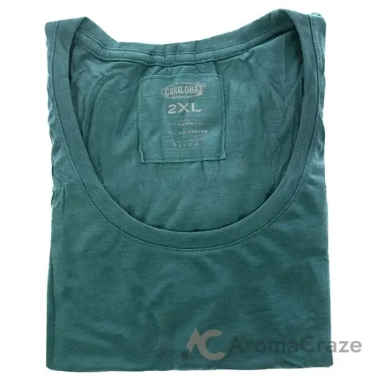 Picture of Bamboo Scoop Tee - Tropical Teal Heather by Cariloha for Women - 1 Pc T-Shirt (2XL)