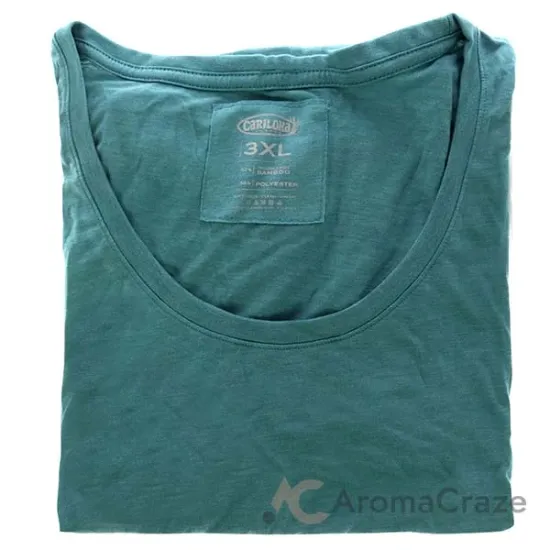 Picture of Bamboo Scoop Tee - Tropical Teal Heather by Cariloha for Women - 1 Pc T-Shirt (3XL)