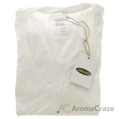 Picture of Bamboo V-Neck Tee - White by Cariloha for Women - 1 Pc T-Shirt (2XL)