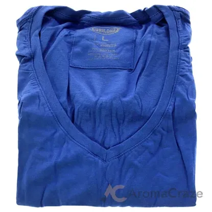 Picture of Bamboo V-Neck Tee - Reef Blue by Cariloha for Women - 1 Pc T-Shirt (L)