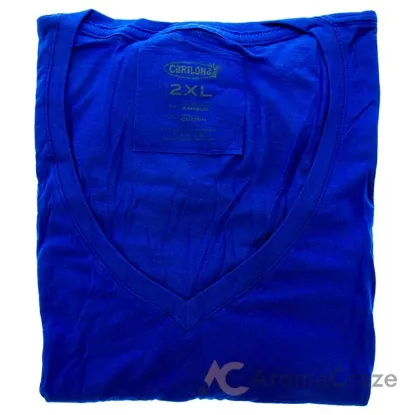 Picture of Bamboo V-Neck Tee - Reef Blue by Cariloha for Women - 1 Pc T-Shirt (2XL)