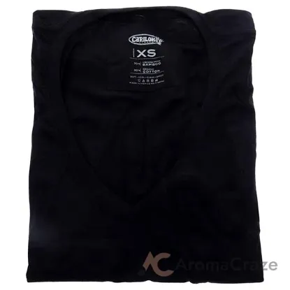 Picture of Bamboo V-Neck Tee - Black by Cariloha for Women - 1 Pc T-Shirt (XS)