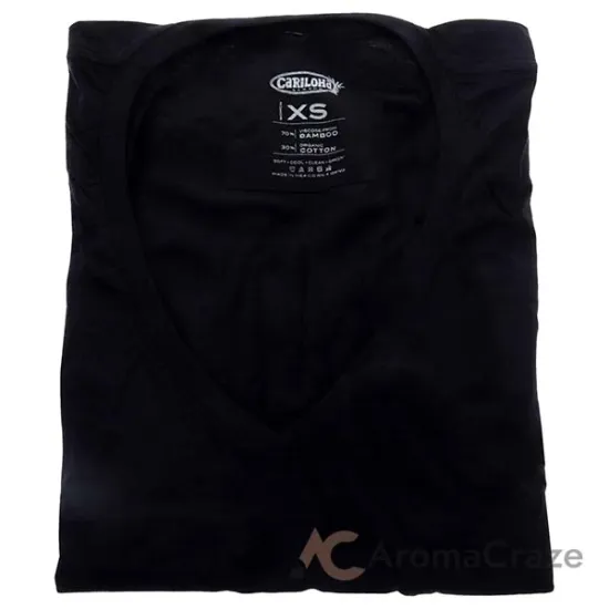 Picture of Bamboo V-Neck Tee - Black by Cariloha for Women - 1 Pc T-Shirt (XS)