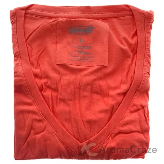 Picture of Bamboo V-Neck Tee - Sunkissed Coral by Cariloha for Women - 1 Pc T-Shirt (L)