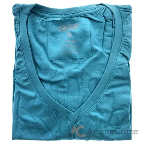 Picture of Bamboo V-Neck Tee - Tropical Teal by Cariloha for Women - 1 Pc T-Shirt (S)
