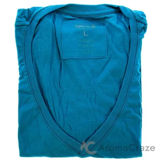 Picture of Bamboo V-Neck Tee - Tropical Teal by Cariloha for Women - 1 Pc T-Shirt (L)