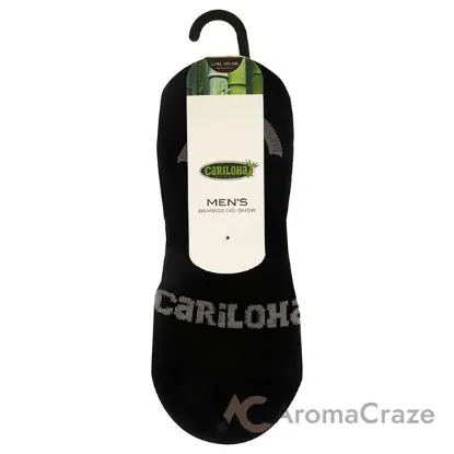 Picture of Bamboo No-Show Socks - Black by Cariloha for Men - 1 Pair Socks (L/XL)