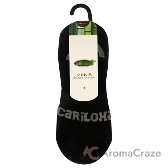 Picture of Bamboo No-Show Socks - Black by Cariloha for Men - 1 Pair Socks (L/XL)