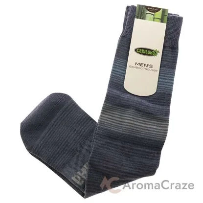 Picture of Bamboo Trouser Socks - Stripes Blue by Cariloha for Men - 1 Pair Socks (S/M)