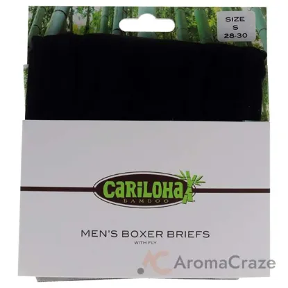 Picture of Bamboo Boxer Briefs - Black by Cariloha for Men - 1 Pc Boxer (S)