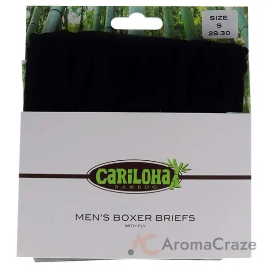 Picture of Bamboo Boxer Briefs - Black by Cariloha for Men - 1 Pc Boxer (S)