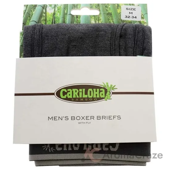 Picture of Bamboo Boxer Briefs - Carbon Heather by Cariloha for Men - 1 Pc Boxer (M)