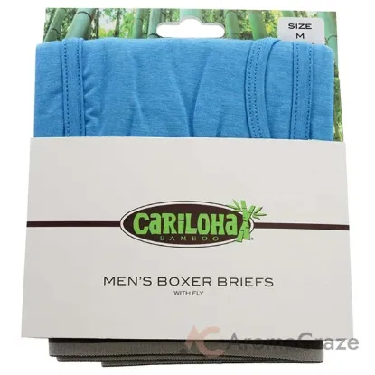 Picture of Bamboo Boxer Briefs - Cobalt Heather by Cariloha for Men - 1 Pc Boxer (M)