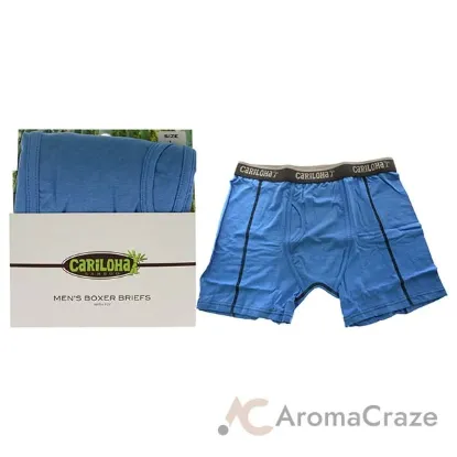 Picture of Bamboo Boxer Briefs - Cobalt Heather by Cariloha for Men - 1 Pc Boxer (L)
