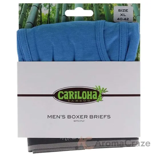 Picture of Bamboo Boxer Briefs - Cobalt Heather by Cariloha for Men - 1 Pc Boxer (XL)