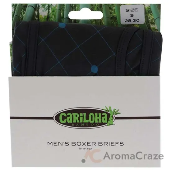 Picture of Bamboo Boxer Briefs - Carbon Argyle by Cariloha for Men - 1 Pc Boxer (S)