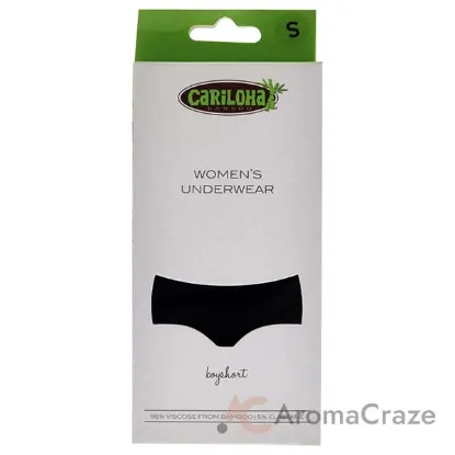 Picture of Bamboo Boyshort Briefs - Black by Cariloha for Women - 1 Pc Underwear (S)