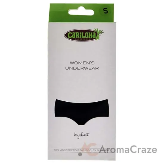 Picture of Bamboo Boyshort Briefs - Black by Cariloha for Women - 1 Pc Underwear (S)