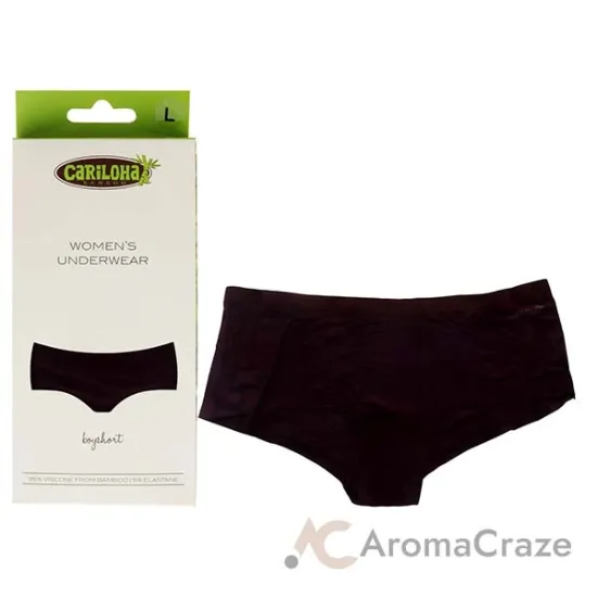 Picture of Bamboo Boyshort Briefs - Merlot by Cariloha for Women - 1 Pc Underwear (L)