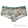 Picture of Bamboo Boyshort Briefs - Aqua Floral by Cariloha for Women - 1 Pc Underwear (M)