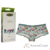 Picture of Bamboo Boyshort Briefs - Aqua Floral by Cariloha for Women - 1 Pc Underwear (L)