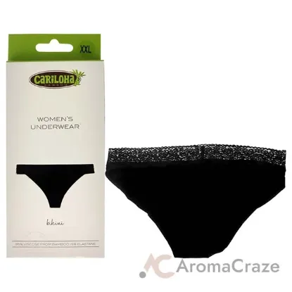 Picture of Bamboo Lace Bikini - Black by Cariloha for Women - 1 Pc Underwear (2XL)