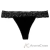 Picture of Bamboo Lace Thong - Black by Cariloha for Women - 1 Pc Underwear (L)