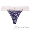 Picture of Bamboo Lace Thong - Navy Floral by Cariloha for Women - 1 Pc Underwear (S)