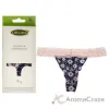 Picture of Bamboo Lace Thong - Navy Floral by Cariloha for Women - 1 Pc Underwear (XL)