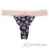 Picture of Bamboo Lace Thong - Navy Floral by Cariloha for Women - 1 Pc Underwear (XL)