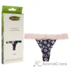 Picture of Bamboo Lace Thong - Navy Floral by Cariloha for Women - 1 Pc Underwear (XL)