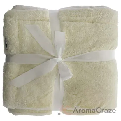Picture of Plush Bamboo Throw Blanket - Coconut Milk by Cariloha for Unisex - 1 Pc Blanket