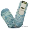 Picture of Bamboo Printed Crew Socks - Pool Reflection Blue by Cariloha for Men - 1 Pair Socks (S/M)