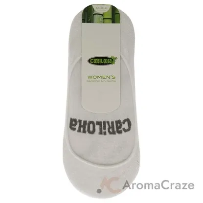 Picture of Bamboo No-Show Socks - White by Cariloha for Women - 1 Pair Socks (S/M)