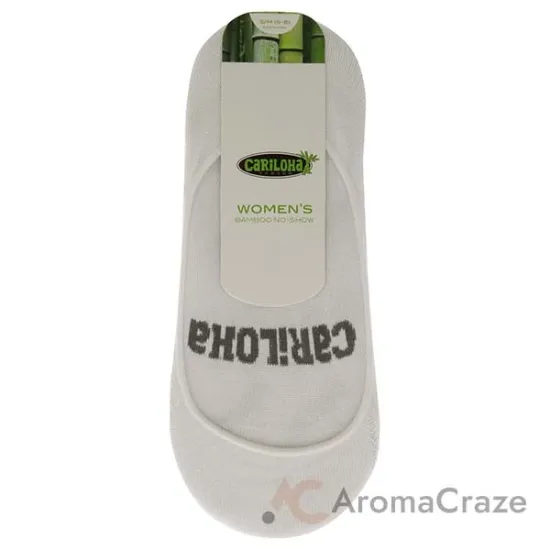 Picture of Bamboo No-Show Socks - White by Cariloha for Women - 1 Pair Socks (S/M)