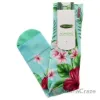 Picture of Bamboo Printed Trouser Socks - Hibiscus Floral Aqua by Cariloha for Women - 1 Pair Socks (S/M)