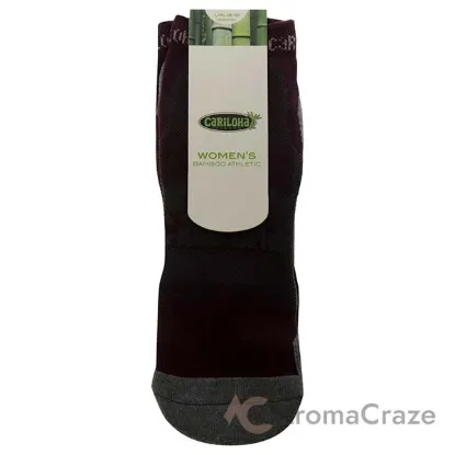 Picture of Bamboo Athletic Socks - Merlot by Cariloha for Women - 1 Pair Socks (L/XL)
