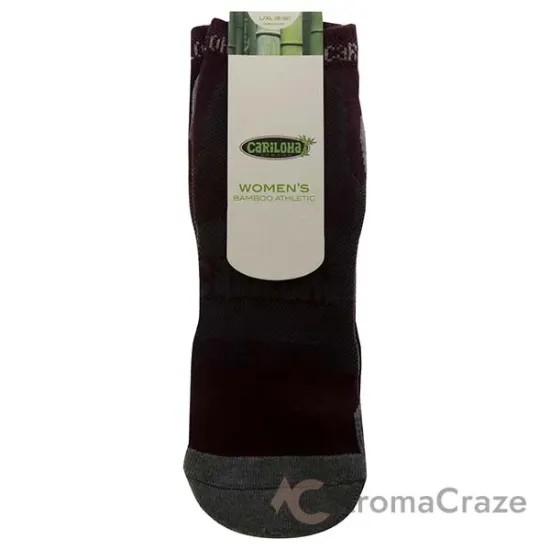 Picture of Bamboo Athletic Socks - Merlot by Cariloha for Women - 1 Pair Socks (L/XL)