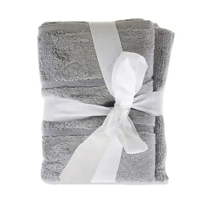 Picture of Bamboo Hand Towel Set - Harbor Gray by Cariloha for Unisex - 3 Pc Towel