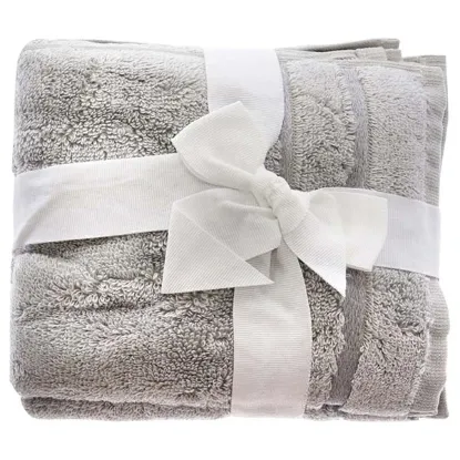 Picture of Bamboo Washcloths Set - Harbor Gray by Cariloha for Unisex - 3 Pc Towel