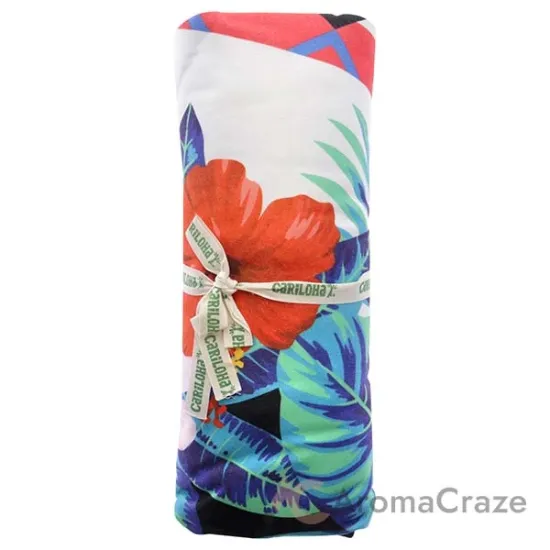 Picture of Round Bamboo Beach Towel - Floral Stripe by Cariloha for Unisex - 1 Pc Towel